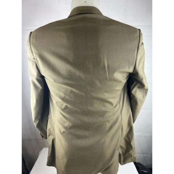 Men's Corneliani Extra Fine Virgin Wool Sport Coat Blazer Jacket Size 54L Tan - Picture 2 of 7
